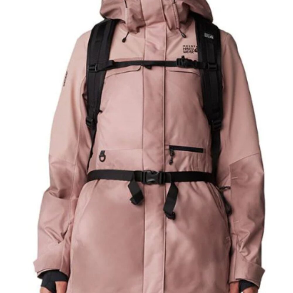 NWT Mountain Hardware Powder Maven Parka White Glacial Ice Dye (Women's S)